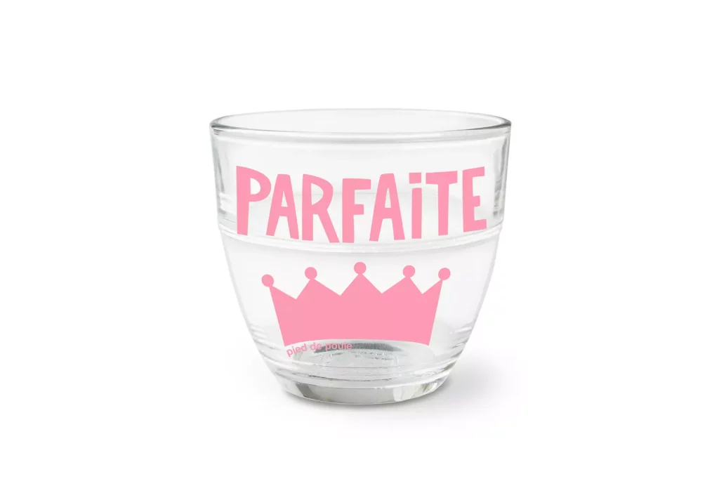 verres de cantine PARFAITE rose - Pied de poule - De Jolies choses