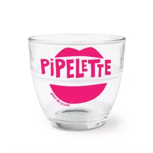 verres de cantine PIPELETTE fushia - Pied de poule - De Jolies choses