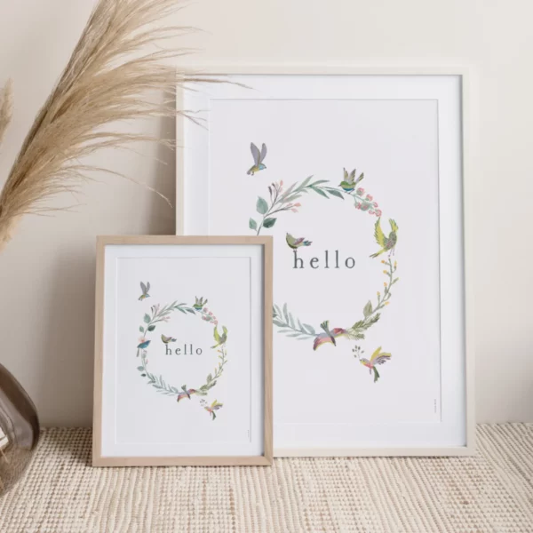 De Jolies Choses Affiche Hello Cotton Bird