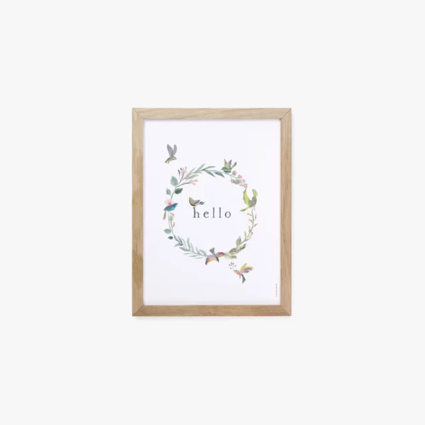 De Jolies Choses Cotton Bird Affiche Hello