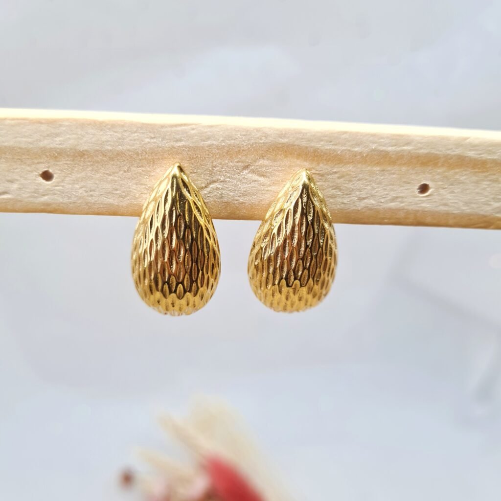 Boucles d’oreilles Mile Mila amande dorée - MM017