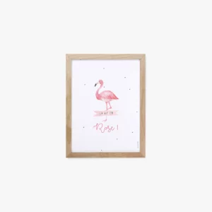 Affiche cotton bird flamand rose De Jolies Choses
