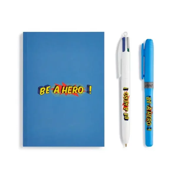 De Jolies Choses coffret Bic 4 couleurs Be a hero