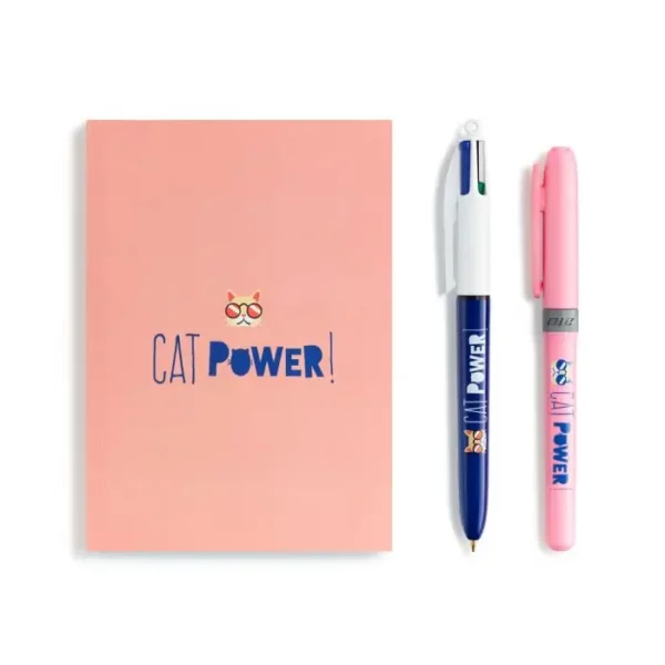 De Jolies Choses coffret Bic 4 couleurs cat power