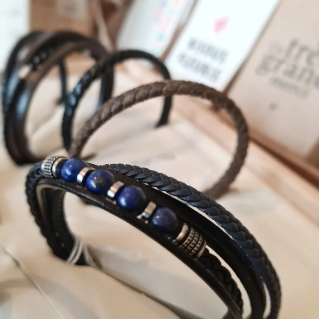 cadeau papa, homme élégant, bracelet fossil