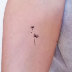 tatouage pissenlit éphémère, de jolies choses, Encre délicate