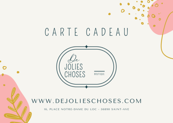 De Jolies Choses carte cadeau web