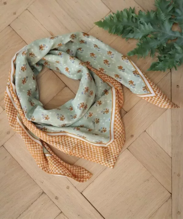 Foulard, fabrication artisanale Inde, De Jolies choses, livraison