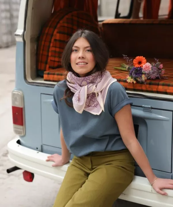 Foulard block print, petite boutique vannetaise, de jolies choses