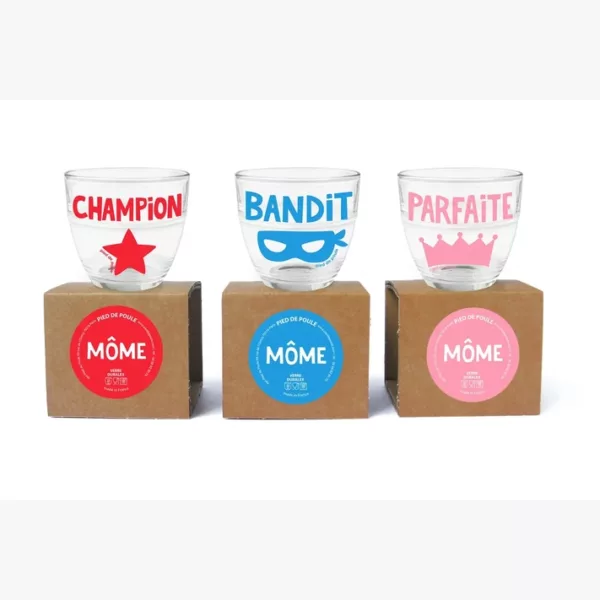 Verre Champion -Bandit - Parfaite - Pied de Poule - Saint-Ave -De Jolies Choses