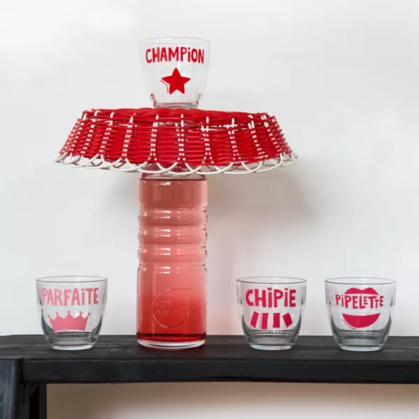 Chipie - Champion - Pipelette - Parfaite - Verre Cantine - Duralex - Pornic