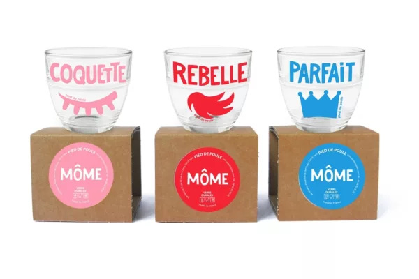 Coquelte - Rebelle - Parfait - Pied de poule - Slogan