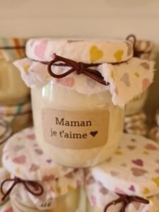 bougie maman je t'aime, vannes, création artisanale