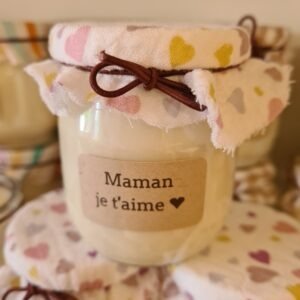 bougie maman je t'aime, vannes, création artisanale
