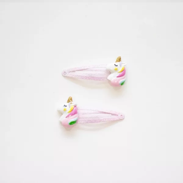 barrettes licorne, fille 4 ans, petit cadeau, plescop