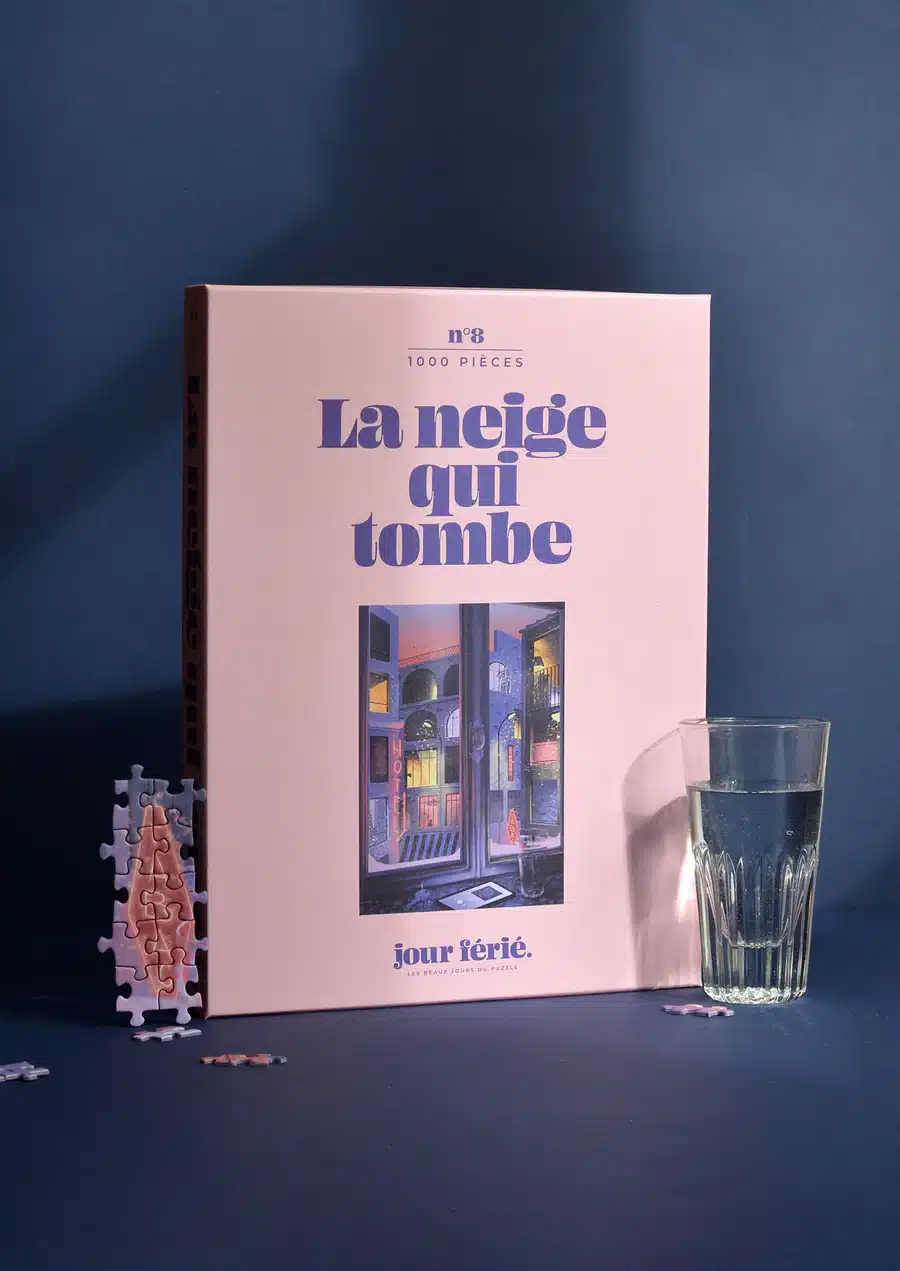 puzzle 1000 pièces La neige qui tombe Boutique De Jolies choses