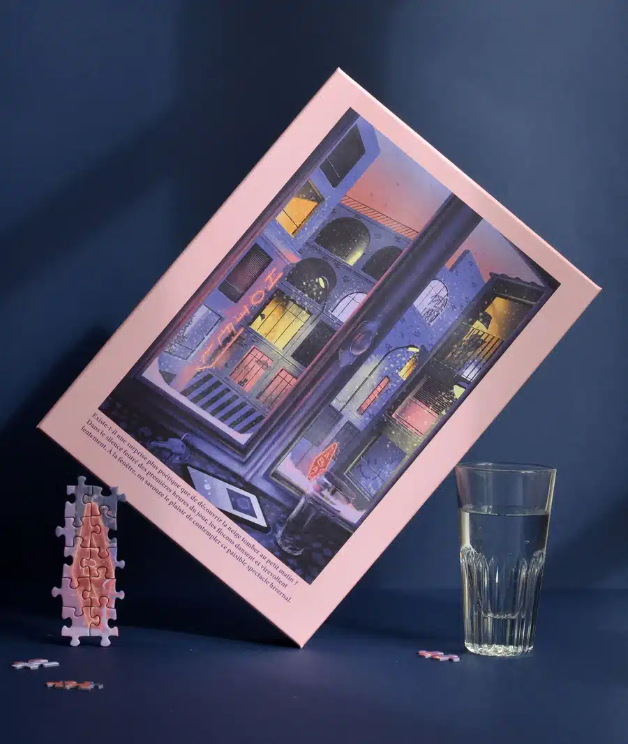 puzzle 1000 pièces La neige qui tombe Boutique De Jolies choses St Avé