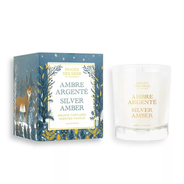 Bougie ambre argenté, cadeau de noel, cocooning, de jolies choses, vannes