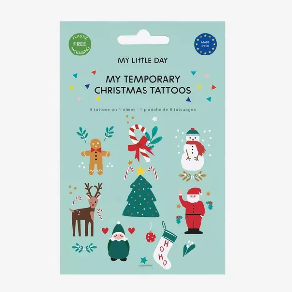 tatouages noel, cadeau calendrier de l'avent, de jolies choses, expédition rapide