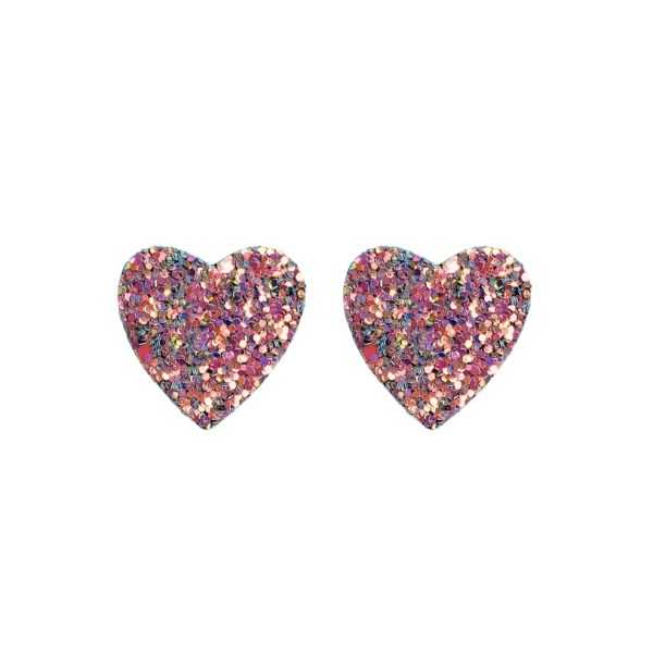 Boucles Vénus Glitter en forme de coeur, de jolies choses, Lorient, Demisel