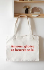 Boutique De Jolies Choses Cabas Amour Gloire et beurre salé Breizh Club