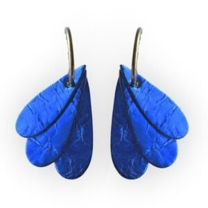 boucles créoles écume bleu