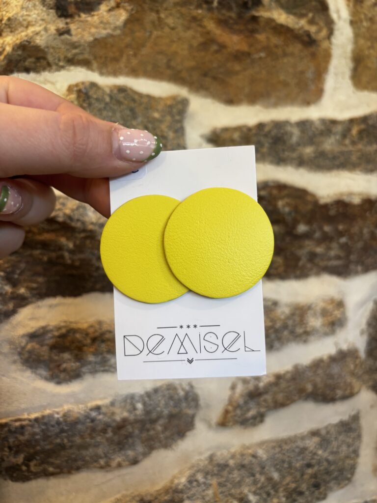 Boucles d’oreilles Nicole Jaune