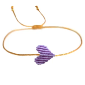 Bracelet Cœur Lilas Parsley & Pepper