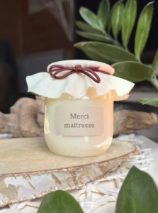 Bougie Merci Maitresse - Les atelier Levenez - De Jolies Chose