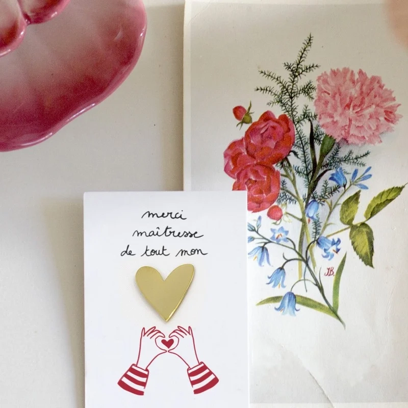 Pin's Cœur Merci Maîtresse