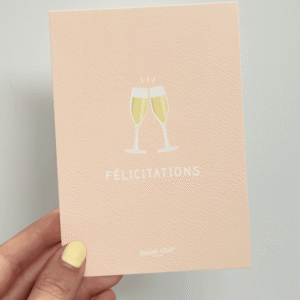 Carte Félicitations Champagne