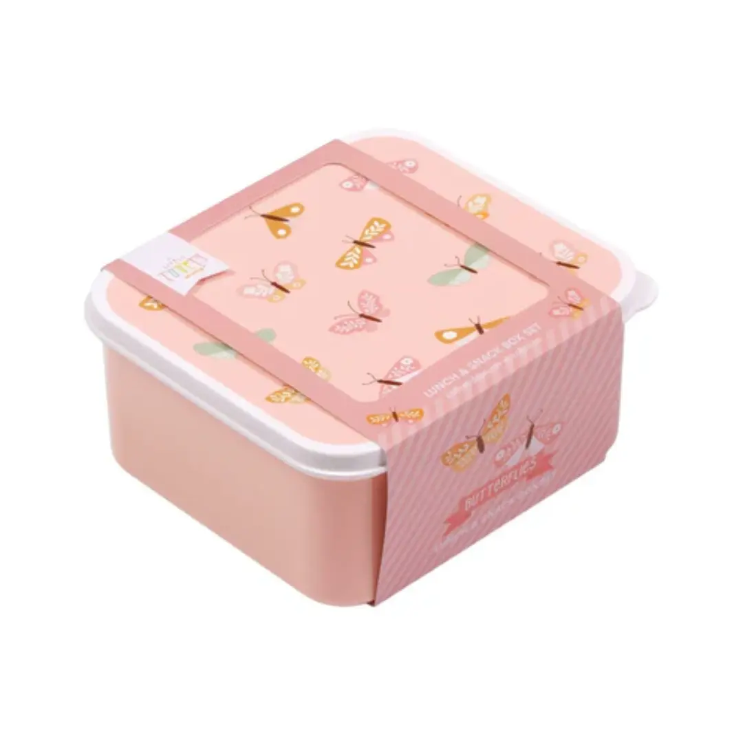 4 boites à collation Papillons