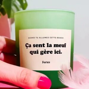 Bougie Fortes, cadeau femme, soeur, de jolies choses, plescop