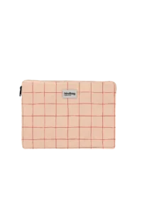 Housse ordinateur Ava Carreaux Rose/rouge