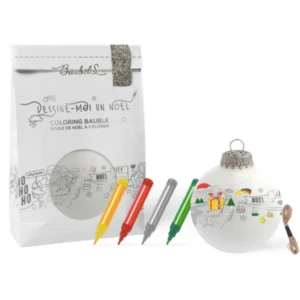 Kit DIY Boule de Noël à colorier
