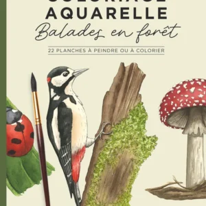 Coloriage aquarelle - Balades en forêt