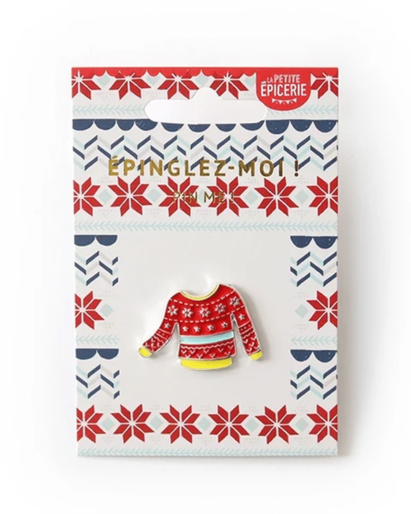 Broche Pull émaillé Pull de Noël