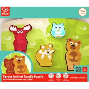 Puzzle Tactile Animaux de la forêt