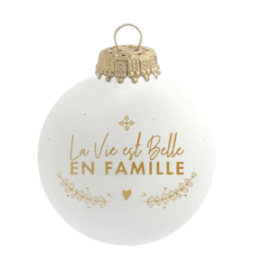 boule de noel, famille, cadeau maman, cadeau mamie, décoration sapin, vannes