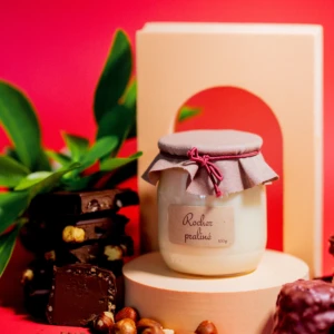De Jolies Choses - Ateliers Levenez - Bougie parfumée Rocher Praliné