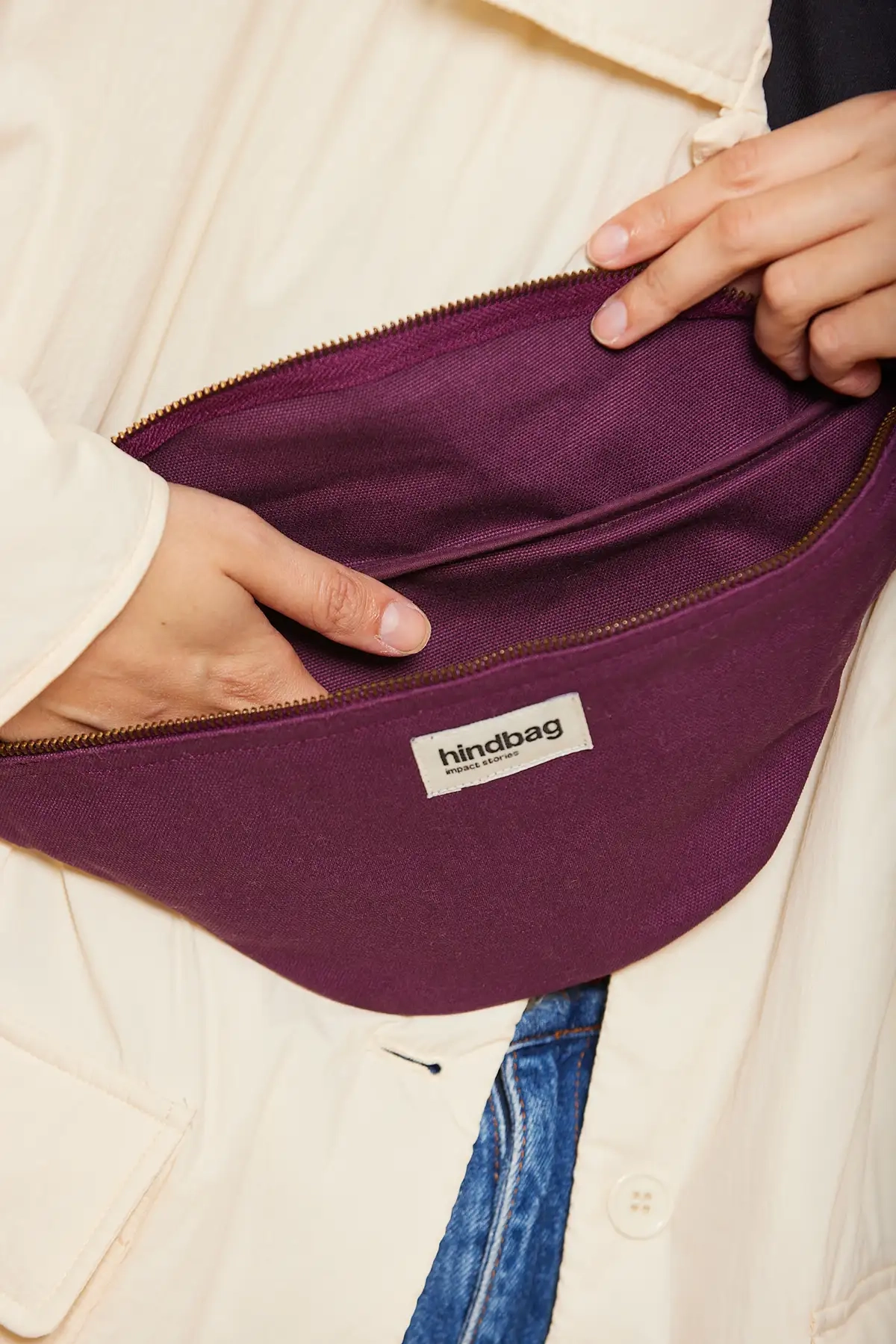 Sac Banane Olivia Prune – Image 3