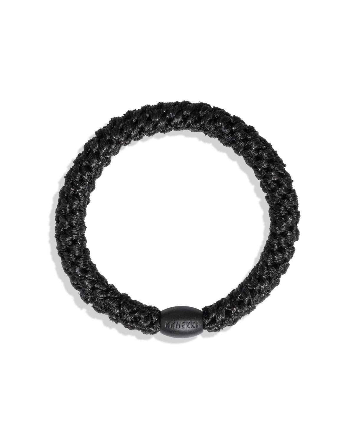 kknekki Bracelet Elastique Noir Pailleté