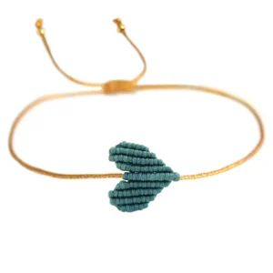 Bracelet Cœur Vert Océan