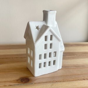 Maison LED Blanche, 12 cm