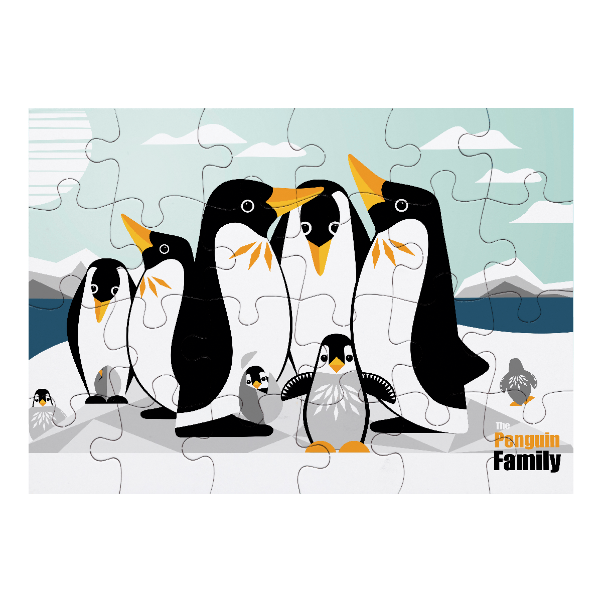 Puzzle 24 Pièces Famille Pingouin