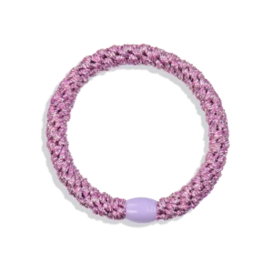 Kknekki Bracelet rose argenté pailleté