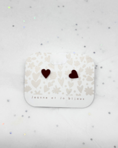 Puces d'oreilles Coeur