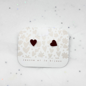 Puces d'oreilles Coeur