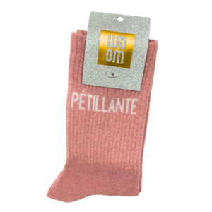 Chaussettes à Paillettes - PETILLANTE Rose