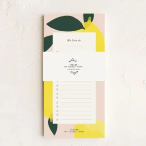 Bloc-notes Zeste de citron